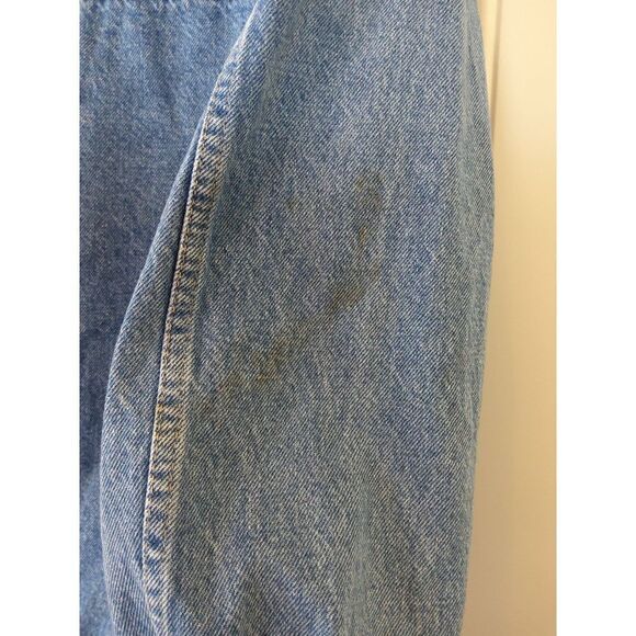 EST 1976 men's blue button front jean jacket with four front pockets - Picture 10 of 12
